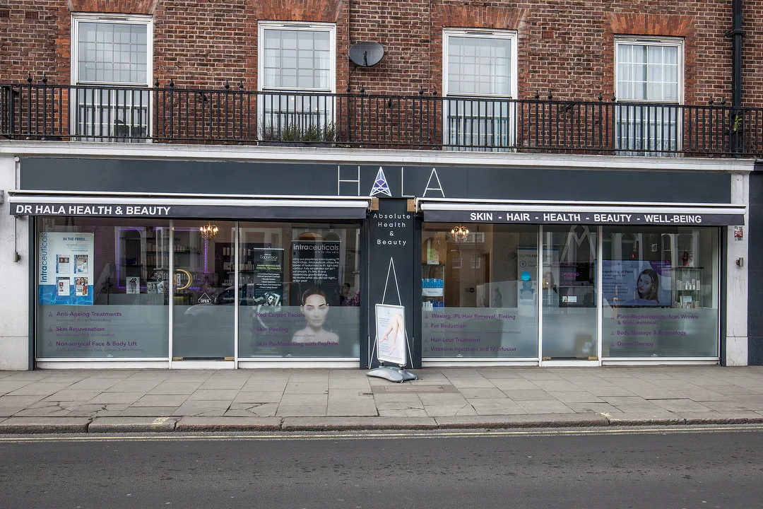 Dr Hala clinic exterior on New King's Road, Fulham